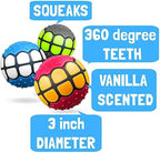Rubber Funny Ball Gifts for Large Medium Dogs (Variety Pack)