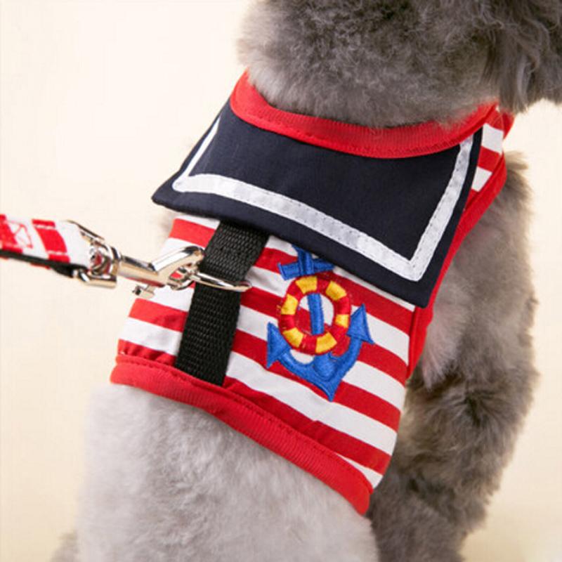 Sailor Inspired Pet Harness Vest