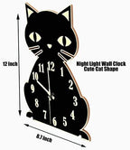 Silent Non-Ticking Glow in The Dark Luminous Clock for Bedroom
