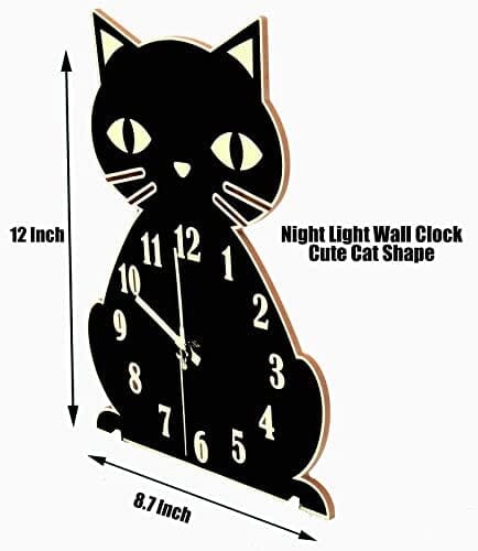 Silent Non-Ticking Glow in The Dark Luminous Clock for Bedroom