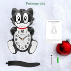 Silent Non Ticking with Moving Eyes and Pendulum Tail