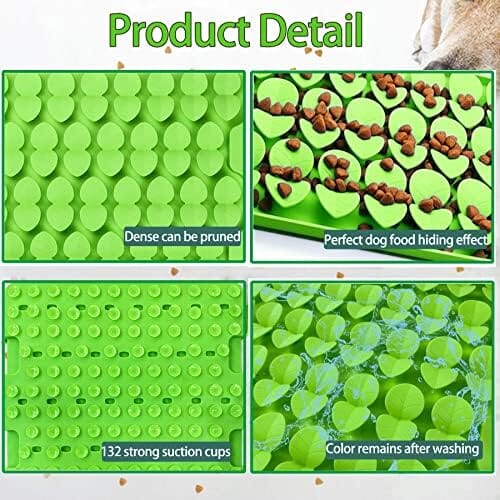 Slow Feeder Lick Mat for Dry Wet Food for Pet Encourages Natural Foraging Skill