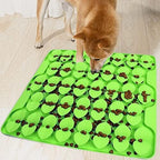 Slow Feeder Lick Mat for Dry Wet Food for Pet Encourages Natural Foraging Skill
