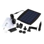 Solar Power Panel Landscape Fountain Water Pump Fountain Pump Pet Clever 