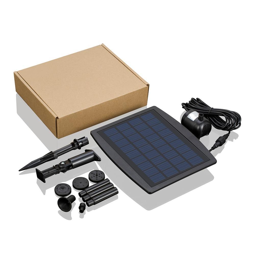 Solar Power Panel Landscape Fountain Water Pump Fountain Pump Pet Clever 