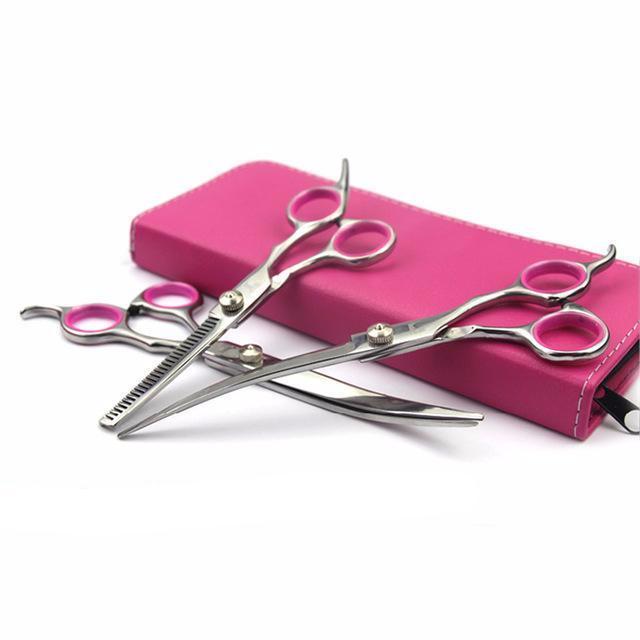 Stainless Dog Trimming and Grooming Scissors Set Dog Care & Grooming Pet Clever 4pcs a set 3 