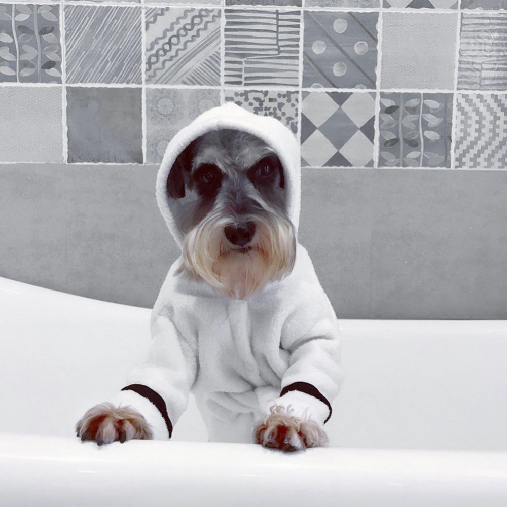 Super Absorbent Pet Bathrobe with Hoodie Towels Pet Clever 
