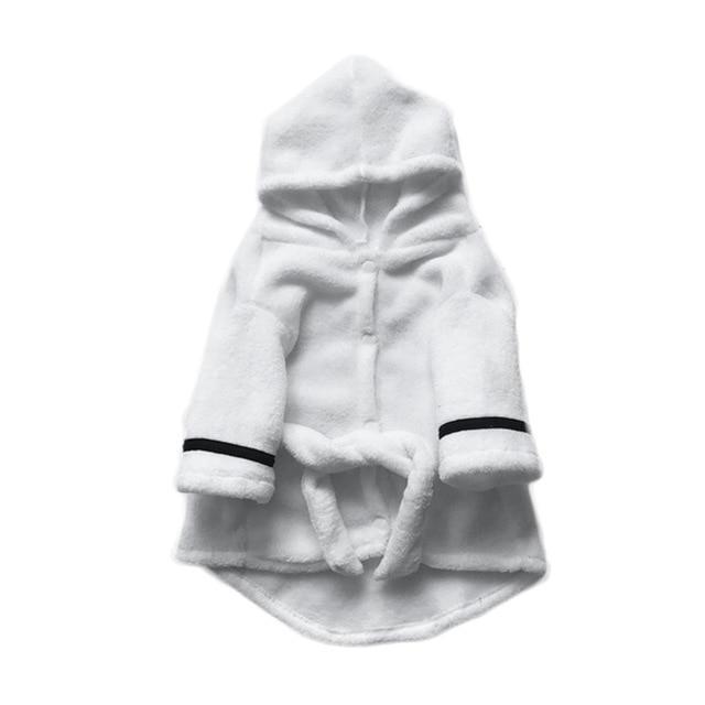 Super Absorbent Pet Bathrobe with Hoodie Towels Pet Clever S 