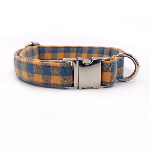 The Orange Plaid™ Fashion Pet Set of Collar & Leash Artist Collars & Harnesses Pet Clever collar XS 