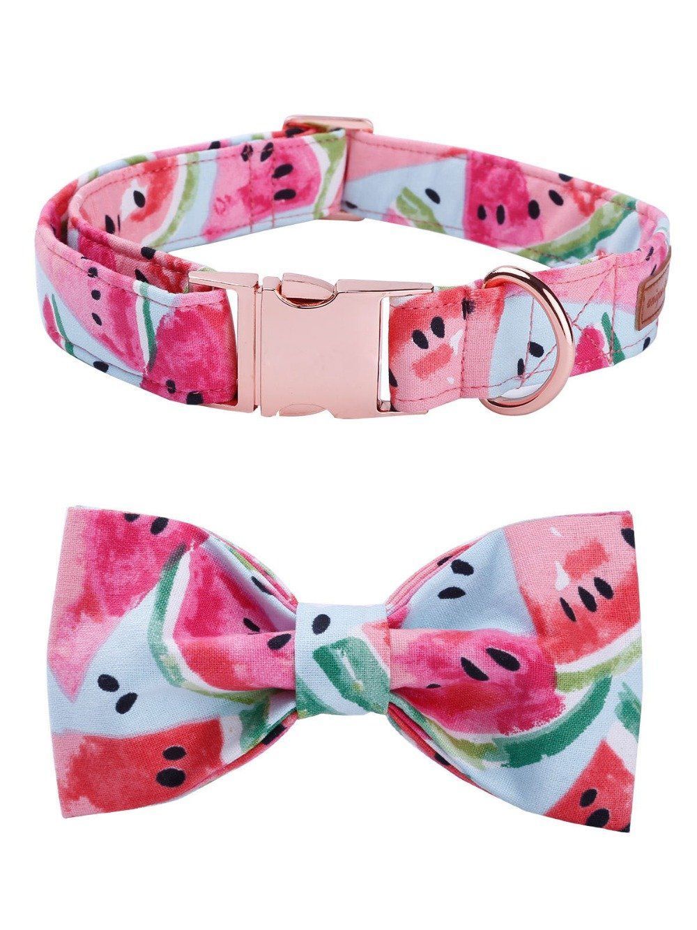 The Watermelon™ Fashion Pet Set of Collar & Leash Artist Collars & Harnesses Pet Clever 
