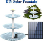 Upgraded DIY Solar Fountain Detachable for Bird Bath