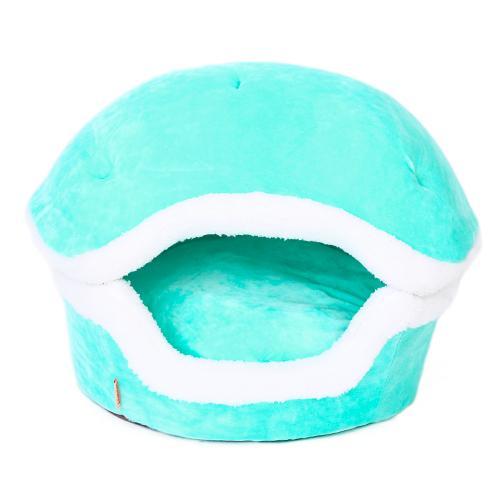 Warm Hamburger Cat Bed House Cat Beds & Baskets Pet Clever Light Blue S 