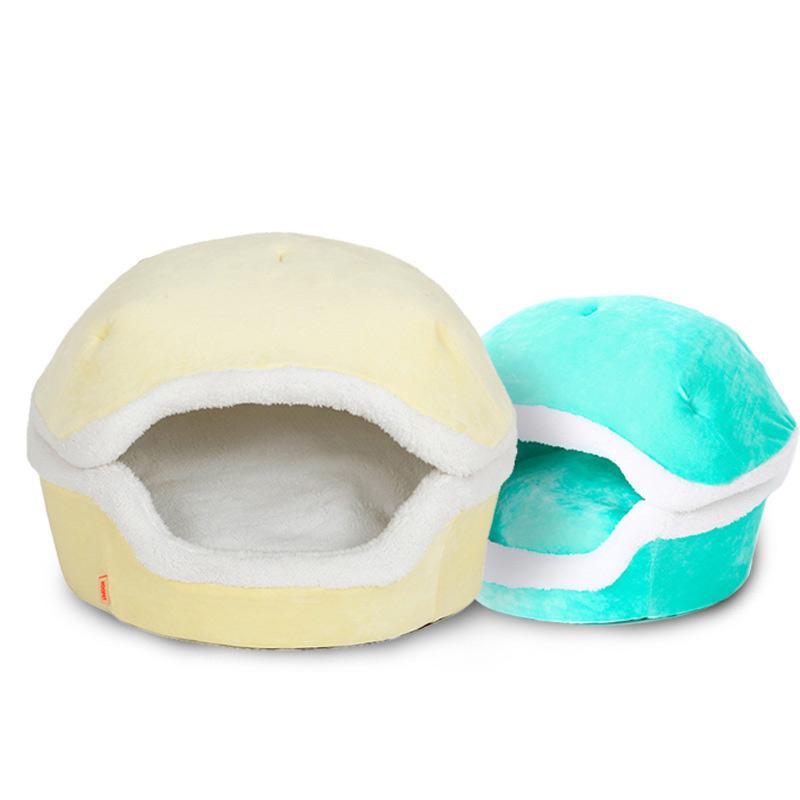 Warm Hamburger Cat Bed House Cat Beds & Baskets Pet Clever 