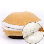 Warm Hamburger Cat Bed House Cat Beds & Baskets Pet Clever Button S 