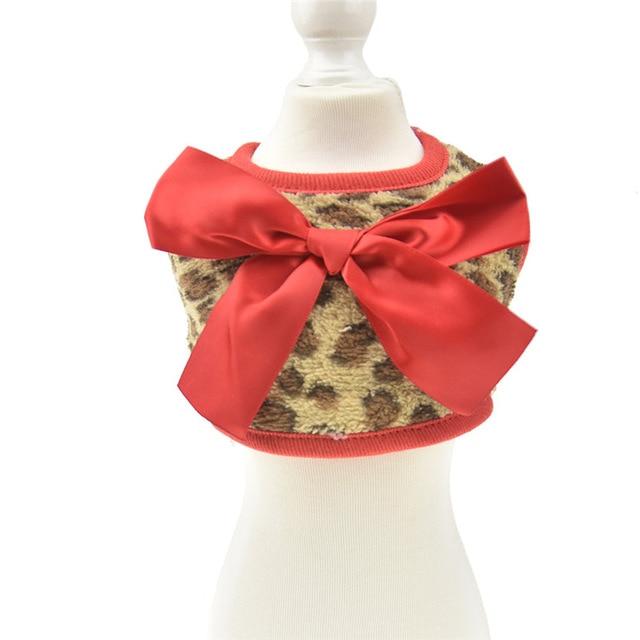 Winter Fleece Rabbit Clothes Rabbits Pet Clever leopard 3XS 